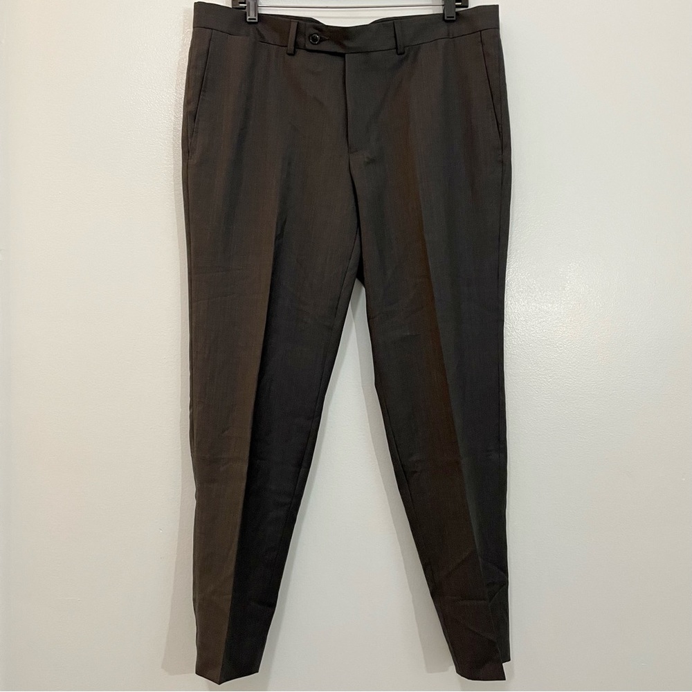 Ted Baker London Chocolate Brown Men's Dress Pants